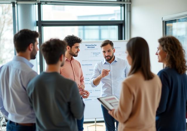 Group session on Dutch workplace culture and communication at UnsteekStack